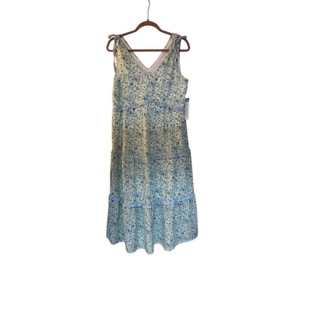 Luxology NWT women’s flowy Sleeveless floral dress size medium